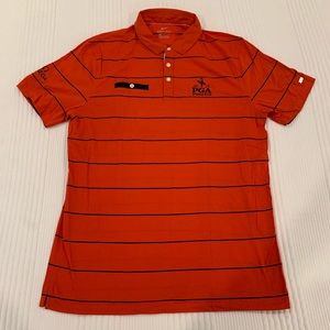 RARE!! OMEGA/PGA BETHPAIGE BLACK Nike Dri-Fit Golf Shirt